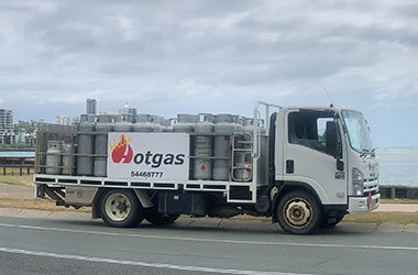 LPG delivery truck