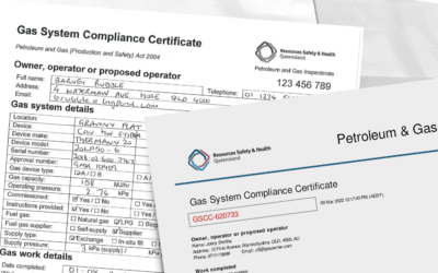 Gas System Compliance Certificates in Queensland